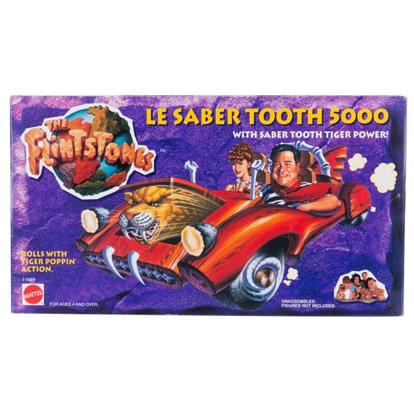 A Flintstones Le Saber Tooth 5000 Toy Car.