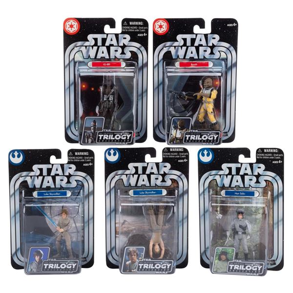 A Set of Star Wars Trilogy Collection Figures.
