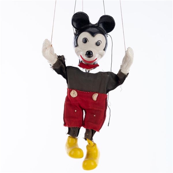 A Mickey Mouse Peter Puppet Marionette.