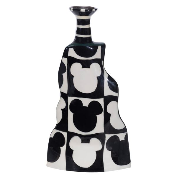 A Small Mickey Mouse Ceramic Vase.