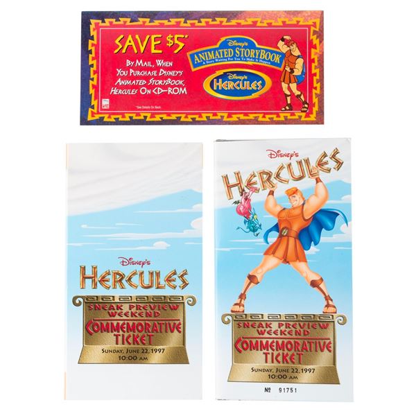 A "Hercules" Collector Pin and Ticket Box.