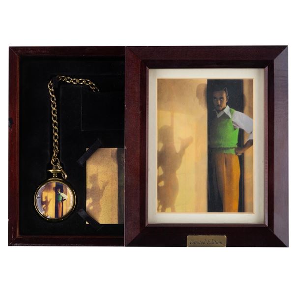 A Walt Disney with Mickey Shadow Pocket Watch.