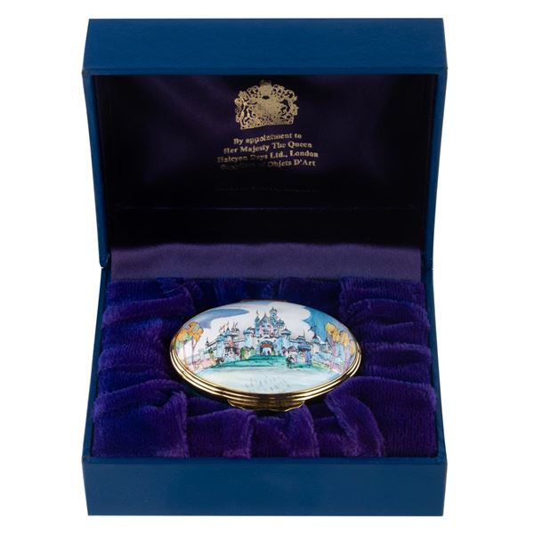 A Disneyland 45th Anniversary Enamel Trinket Box.