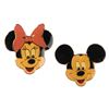Image 1 : Early "Monogram" Mickey and Minnie Head Pins.