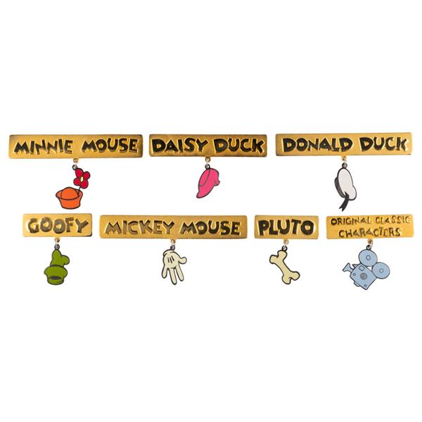 A Set of Original Classic Character Disney Catalog Pins.