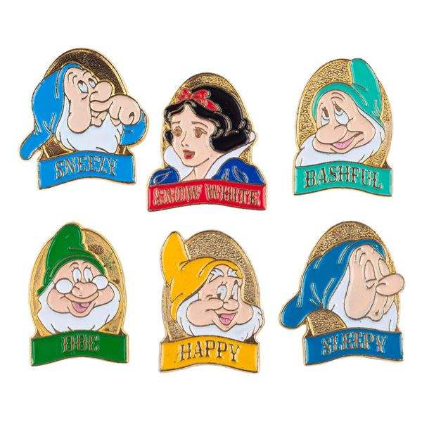A Partial Set of "Snow White and the Seven Dwarfs" Pins.