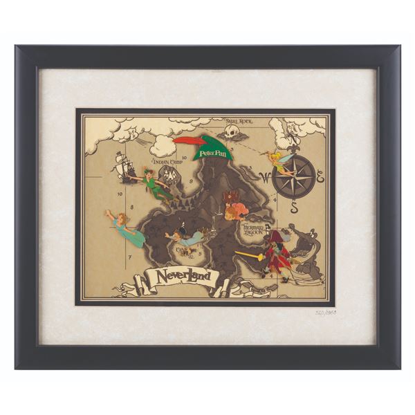 A Framed 45th Anniversary "Peter Pan" Pin Set.