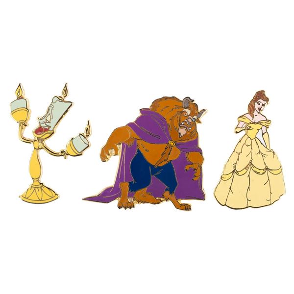 A Set of "Beauty and the Beast" Pins.