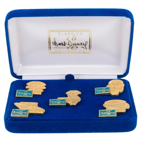 A Walt Disney Classics Collection 5th Anniversary Pin Set.