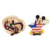 Image 1 : A Pair of Patriotic Mickey Mouse Pins.