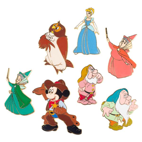 A Collection of "2000" Character Pins.