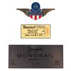 Image 1 : A Pair of Monorail Pins and Replica Display Plaque.