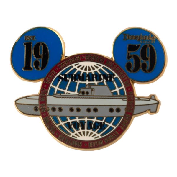 A Submarine Voyage Mickey Head Pin.