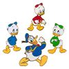 Image 1 : A Set of Donald Duck and Nephews Pins.