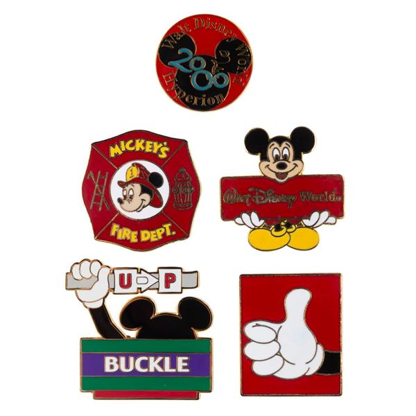 Five Mickey Mouse 2000 Pins.