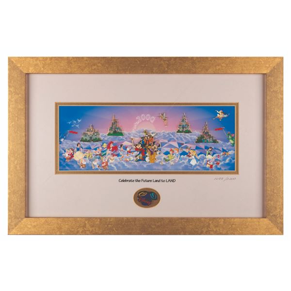 A Celebrate the Future Land to Land Pin Set.