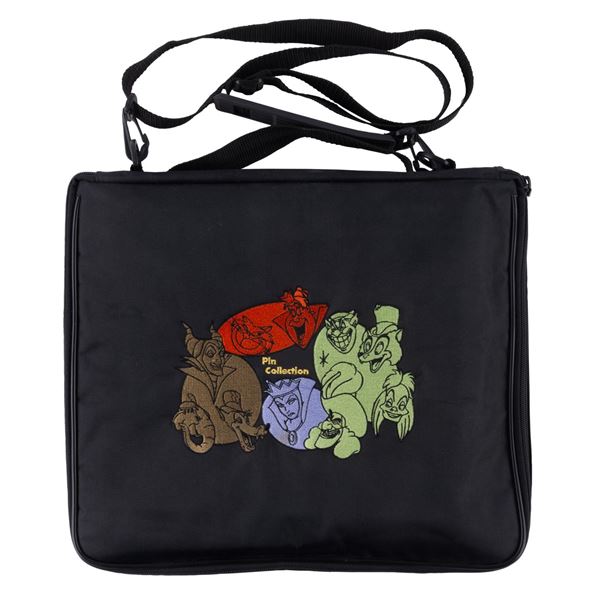 An Embroidered Disney Villains Pin Case.