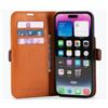 Image 2 : Vintage Leather Wallet Phone Case (Side Clasp) for Apple iPhone 15 Pro Max