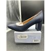 Image 2 : Aerosoles Betsy Navy Leather Heels