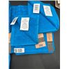 Image 2 : Blue Towel Set With 2 Washcloths, 2 Hand Towels, And 2 Bath Towels
