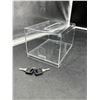 Image 2 : Clear Acrylic Locking Storage Container with Keys