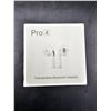 Image 2 : Pro 4 True Wireless Bluetooth Headset, Model A2DP1XF01.8, White