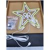 Image 2 : Vivid Bright White / Yellow Rock Star Energy Drink Logo LED Light Room Wall