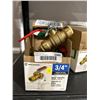 Image 2 : Lot of Aqua-Dynamic 3/4-Inch Brass Ball Valve, Full Port, Push-Fit