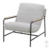 Image 2 : Modern Armchair With Metal Frame and Cushion Upholstery