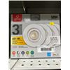 Image 2 : Globe 3-inch Integrated Recessed LED Lighting Kit, 4 Total, 50W Equivalent