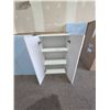 Image 2 : Eklipse Moonstone (WHITE) Storage Cabinet with Shelves – 24x12x39 Inches