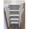 Image 2 : Eklipse Moonstone (WHITE)Cabinet with Shelving, Dimensions 24 x 24 x 49 Inches