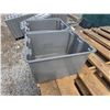 Image 2 : LOT OF 2 – 10 Industrial-Grade Gray Stacking Plastic Storage Totes – 21x17x12[x=#8