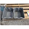 Image 3 : LOT OF 2 – 10 Industrial-Grade Gray Stacking Plastic Storage Totes – 21x17x12[x=#8