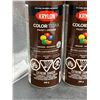 Image 2 : Krylon ColorMaxx Paint and Primer Gloss Leather Brown 340g – Set of 3