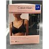 Image 2 : Calvin Klein 2 Pack Bralette, L/G, Cotton Modal Blend, Black/Neutral