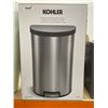 Image 2 : Kohler Stainless Steel 45L Semi-Round Step Trash Can