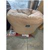 Image 2 : Norka Living Beige Textured Chair with Plush Upholstery
