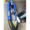 Image 2 : Pelican Mustang 100X Inflatable Kayak with Paddle and Pump (HOLDS AIR)