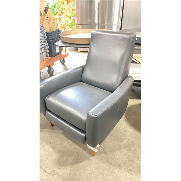 VIDA BLACK LEATHER RECLINING CHAIR