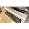 Image 1 : PAIR OF WHITE BENCHES APPROX 72X12X18"