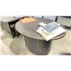 Image 2 : PARAMOUNT MODEL FTP11848 39X31X25" FIRE TABLE WITH CONVERTIBLE BURNER IN BOX