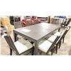Image 2 : PIKE AND MAIN 7 PIECE DINING SET APPROX 98X30"
