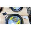 Image 3 : 2 LODGE CAST IRON 10" SKILLETS & BRUSH
