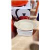 Image 2 : LE CREUSET KETTLE, UTENSIL CROCK, CERAMIC DISH AND MINI COCOTTE