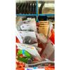 Image 2 : SHOPPING BASKET OF ASSORTED KITCHEN WARE; SERVING SPOONS, TARTLET PANS AND MORE