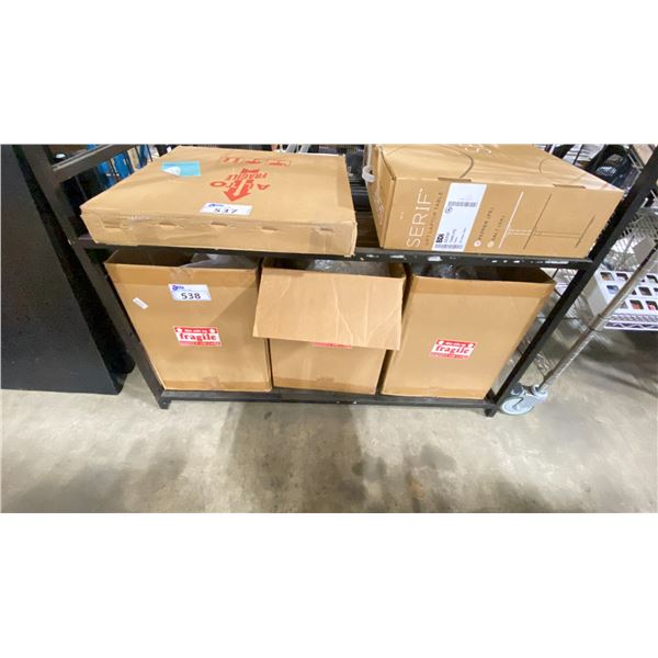 3 BOXES OF LIGHT FIXTURES