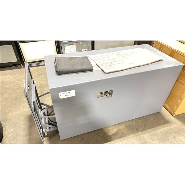 PARAMOUNT MODEL FTP1908 GREY FIRETABLE 49X22X26" WITH CONVERTIBLE BURNER IN BOX