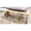 Image 2 : RUSTIC LOOK DESIGNER DINING TABLE APPROX 84 X 39 X 29"