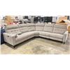 Image 1 : AIDEN AND IVY GREY FABRIC POWER RECLINING SECTIONAL APPROX 9'X103"